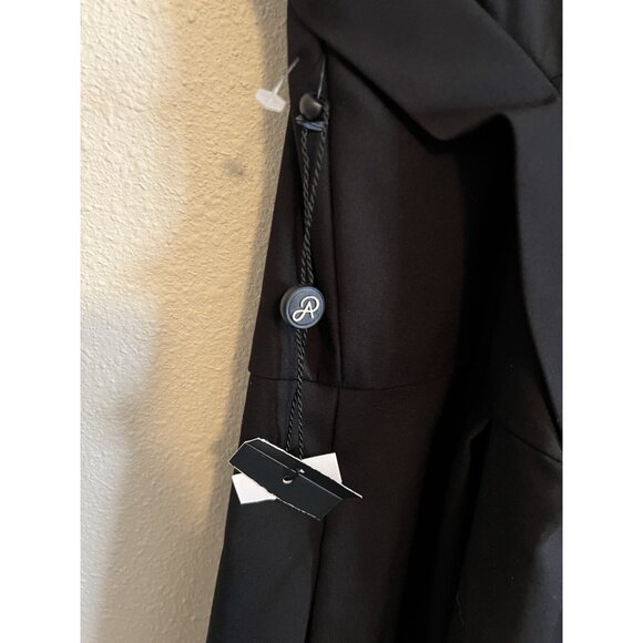 Adrianna Papell Dress 8 Black Crew Neck Shirt Open Back A Line Dress NWT NEW - Picture 14 of 16